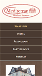 Mobile Screenshot of hotel-mediterran.de