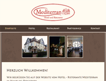 Tablet Screenshot of hotel-mediterran.de